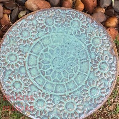 Tabua de Cerâmica Mandala Maldivas.