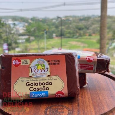 Goiabada cascão zero açúcar.