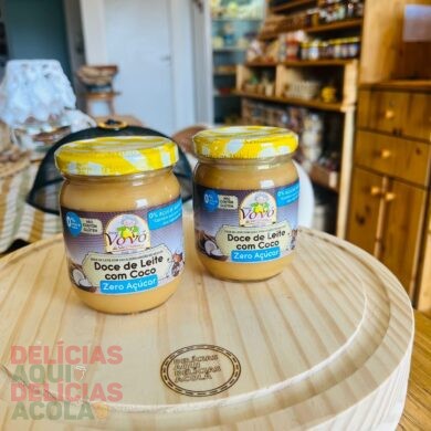 Doce de Leite com Coco Zero Açúcar.